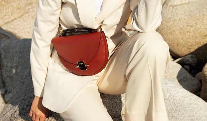 sac en cuir cognac ephyre paris